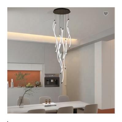 China Customized Modern Luxury Crystal Chandelier Loft Led Pendant Lights Hotel Lobby Staircase High Ceiling Chandeliers for sale