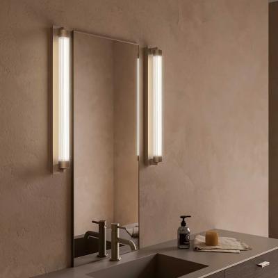 China Beautiful Decorative Lamp Led Bathroom Mirror Lights Modern Fixture Brushed Wall Light for sale