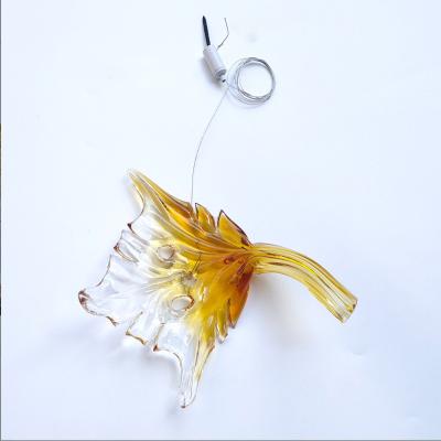 China Excellent Quality Modern Chandelier Maple Leaf Pendant Light Glass Accessories for sale