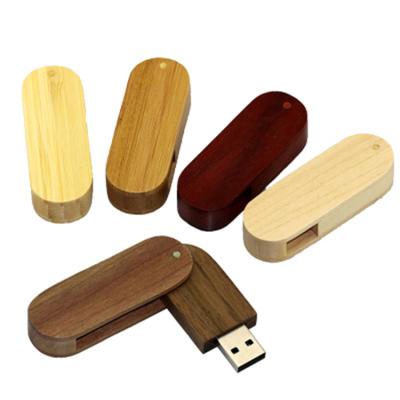 China Promotional Custom Wood USB Flash Drive 4G/8G/16G/32G ECO Swivel USB Flash Drive For PC for sale