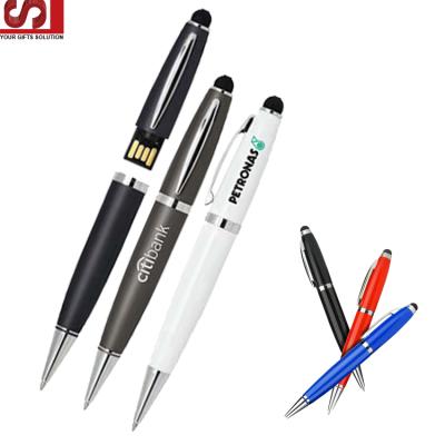 China Promotion\Business\School\Office Gift Promotional Pen With Custom Logo Stick Usb Pen Cheap Memory Promotion Metal Flash Drive USB for sale