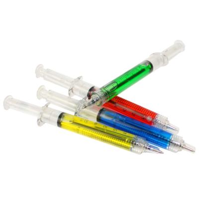 China Baterry Funny Whole Person Toy Syringe Pen Barrel Ballpoint Pen Stationery Student Supplies Creative Gifts for sale