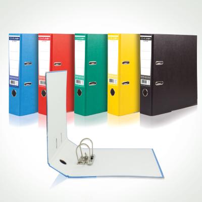 China Office or School Desk A4/FC Size PP Hard Cover Two Ring Cardboard Lever Arch File Binder 2 Ring Binder Folder for sale