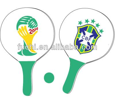 China Different countries promotion wooden flag beach racket flag gifts and racket for sale