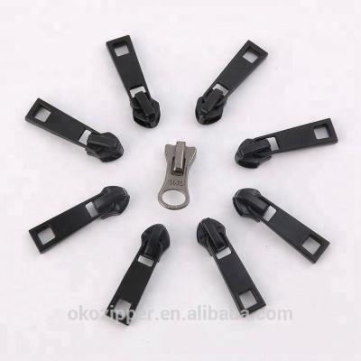 China Custom Metal Logo Puller Zinc Alloy Zinc Alloy Zipper Pull Slider Head For Bag for sale