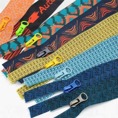 China Waterproof Colorful Long Chain Metal Zipper Head 7# PVC Garment Zipper Tape for sale