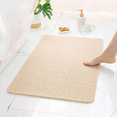 China Washable Shower Tub Mat Non Slip Comfort Bathtub Soft Textured PVC Luffa Bathroom Mat for sale