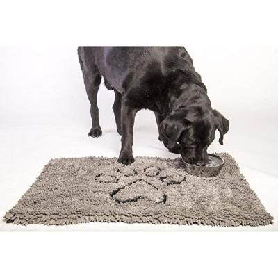 China Pet Microfiber Chenille Dirty Dog Viable Quick Dry Durable Non-Slip Mat for sale