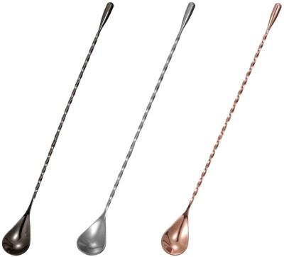 China Viable Success Factory Wholesale Product Amazon Bar Spoon Stainless Steel Cocktail Stirrer Barspoon for sale