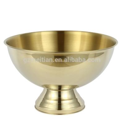 China Large viable promotional stainless steel champagne bowl for sale