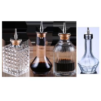 China Viable Metal Lid Direct Bitter Cocktail Bar Essence Vermouth Glass Bottle Wine Factory Essence Bottle for sale