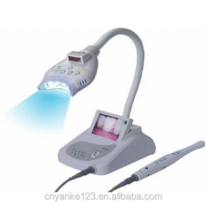 China Blue Dental Spa Beauty Salon Dental Clinic LED Laser Whitening Machine Teeth Whitening Lamp Light 39*21*36CM for sale