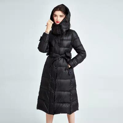 China Ladies Waterproof Long Stripper Jacket Waterproof Down Winter Coat For Women for sale