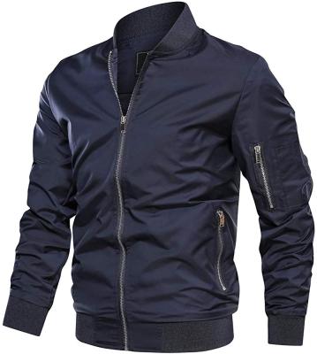 China Viable Men's Full Zip Softshell Jacket Lightweight Casual Wear Outdoor Bomber Jacket for sale