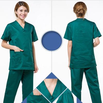 China Medical Hospital Hospital Scrub Uniform Suit Unisex Nursing Scrub Doctor Working Clothes Uniform for sale