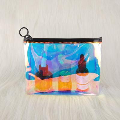 China New 2021 Reusable Custom Logo PVC Color Women Other Large Travel Makeup Bag Cosmetic Bubble Bag With Zipper for sale