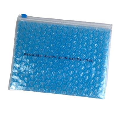 China Best Selling Recyclable Plastic Bubble PVC Ziplock Bubble Bag With Zipper Bubble Bag for sale