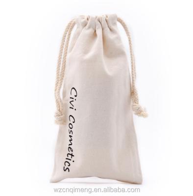 China Custom Recyclable Muslin Cotton Canvas Drawstring Bag For Gift Pouch Canvas Drawstring Dust Bag for sale