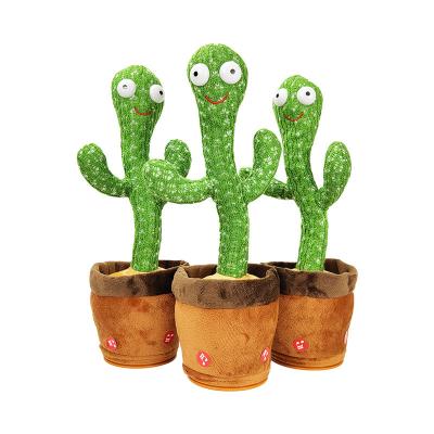 China PP Cotton Internet Celebrity Dancing Twisted Cactus Singing Twisted Enchanting Plush Toy for sale