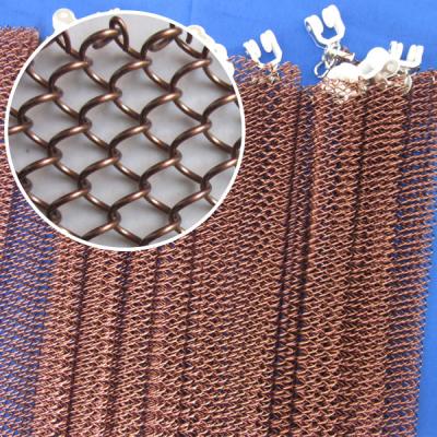 China Flexible Plain Weave Chain Link Metal Curtain/Creative Metal Cloth/Decorative Divider Curtain Mesh for sale