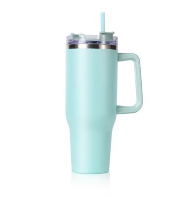 China PORTABLE Adventure Quencher Steel Cup Wholesale Bulk 18/8 Vacuum 40oz Travel Tumbler With Handle And Straw Customize Logo for sale