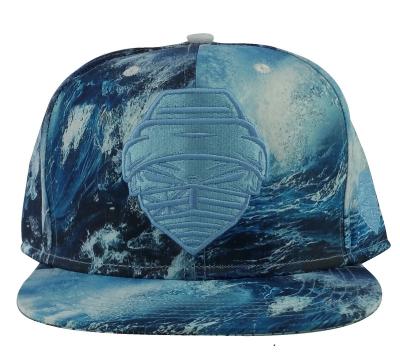 China COMMON Wholesale Custom Printed Panel Printing Patters Supplier Printed Polyester Snapback Caps Hats for sale