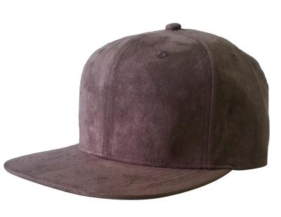 China Wholesale Single White Tan Brown Suede 6 Panel Leather Strap Plain Suede Snapback Covers Hats, Empty Hat Strap, Snapback Hat With Suede for sale