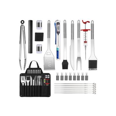 China Easily Cleaned BBQ 27pcs Tool Kit The Professional Grill Garden BBQ Grilling Stainless Steel BBQ Tool Kit for sale