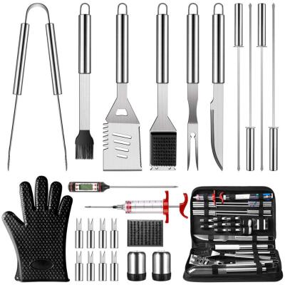 China Easily Cleaned 25pcs BBQ Grill Tool Kit With Carry Bag for sale