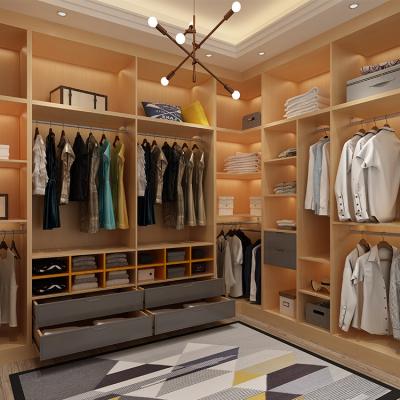 China (Other) Factory Price MDF Closet Wardrobe Bedroom Furniture Adjustable Wooden Wardrobe for sale