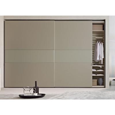 China (Other) Modern Design Adjustable Gray Sliding Wardrobe Bedroom Furniture with Cheap Price for sale