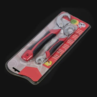 China 2pcs Carbon Steel Multi Function Dual Use Wrench Universal Wrench Forged Pipe Wrench Quick Adjustable Wrench for sale