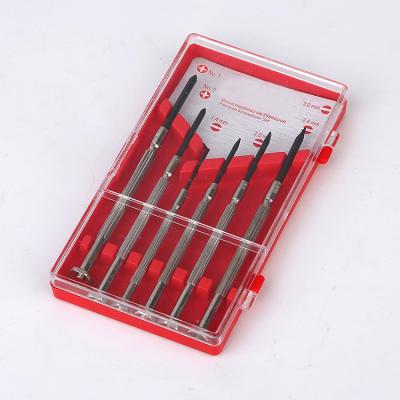 China Cell Phone Repair Tools 6-Piece Jewelers Precision Screwdriver Set 6-in-1 Screwdriver for sale