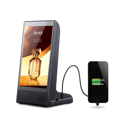 China Indoor L Shape 8 Inch Tabletop Restaurant Advertising Display With Menu Power Bank 20800mAh for sale