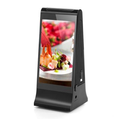 China Restaurant cafe hotel club double top 7 inch touch screen tabletop advertising player restaurants advertising display for sale