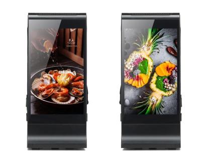 China Indoor creative mobile phone charging daul lcd table advertising wifi android ad player for sale