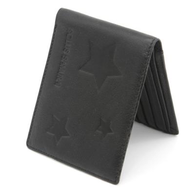 China Modern Anti-theft Grain Cow Leather RFID Blocking Designer Purse ID Card Holder Embossed Men Leather Wallet for sale