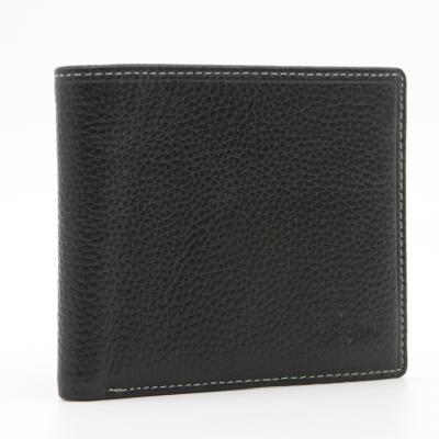 China Top Grain Anti-theft Leather RFID Blocking Smart Leather Casual Credit Card Holder Purse ID Card Holder Wallet for sale