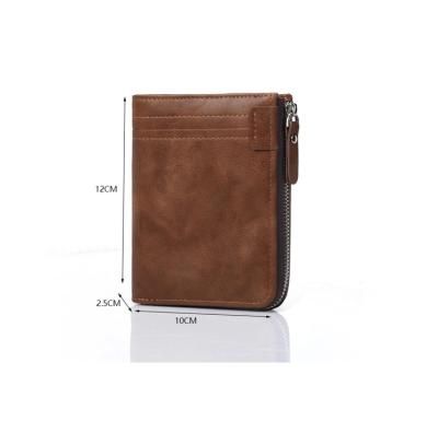 China New Arrival Luxury Men RFID Blocking Multifunctional Credit Card Zipper Genuine Leather Wallet For Men for sale