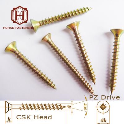 China High Quality Countersunk Chipboard Screw Galvanized Plastic Wood Board Head Chipboard Screws Wood Screws for sale