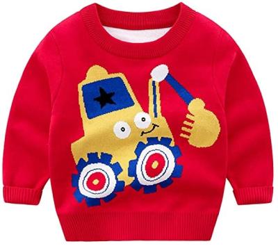 China Cartoon Design Hot Selling Anti-Wrinkle Pullovers Kids Knitting Sweaters Designs For Children for sale