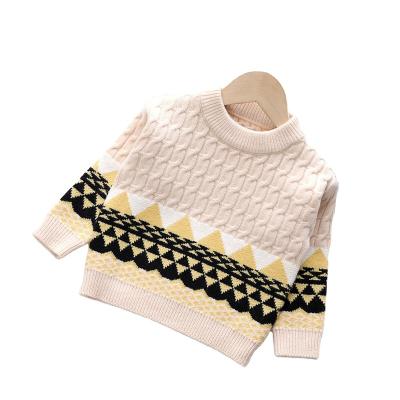 China Anti-wrinkle Plaid Needle Thick Sweater Korean Style Cable Sweater Boy for sale