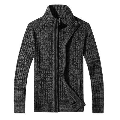 China Men's Slim Fit Zipper Cotton Men's Long Sleeve Cotton Cardigan Breathable Casual Traveling Sweater for sale