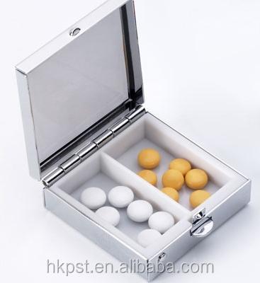 China Metail ABS Portable Daily Pill Container / With Custom Logo for sale