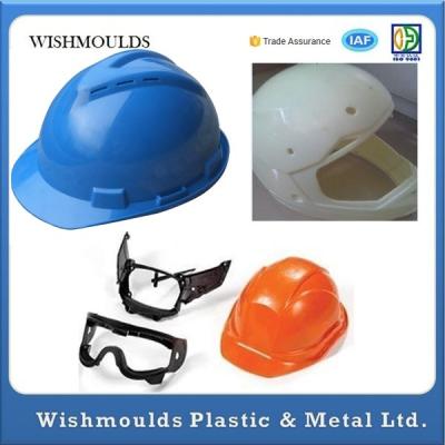 China Custom Prototype Injection Molding Plastic ABS Safety Helmet Mould Low Volume for sale