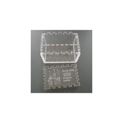 China Modern Customized Custom Created Printed Personalized Etched Clear Acrylic Box for sale