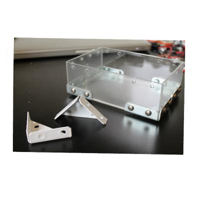 China Custom modern custom perspex pmma plexiglass translucent box with metal corner acrylic box for sale