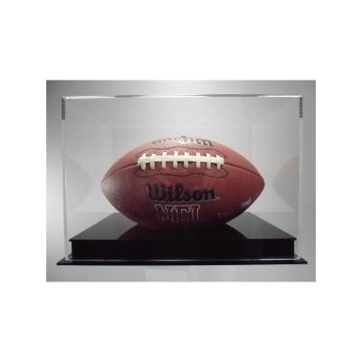 China Modern Customized Clear Acrylic Display Case BallQube Football Display Case American Football Display Case for sale