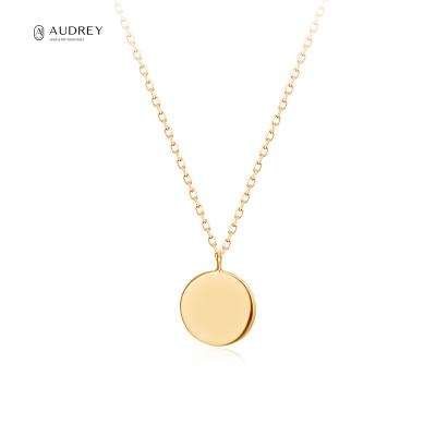 China Audrey Jewelry Wholesale 14Carat Environmental Friendly Chain Necklace Fine Jewelry for sale