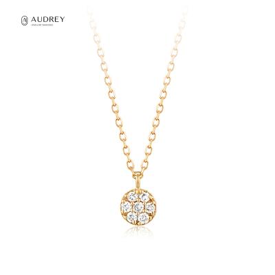 China Audrey Jewelry Wholesale 14Karat Gold Environmental Friendly Necklace Fine Jewelry for sale